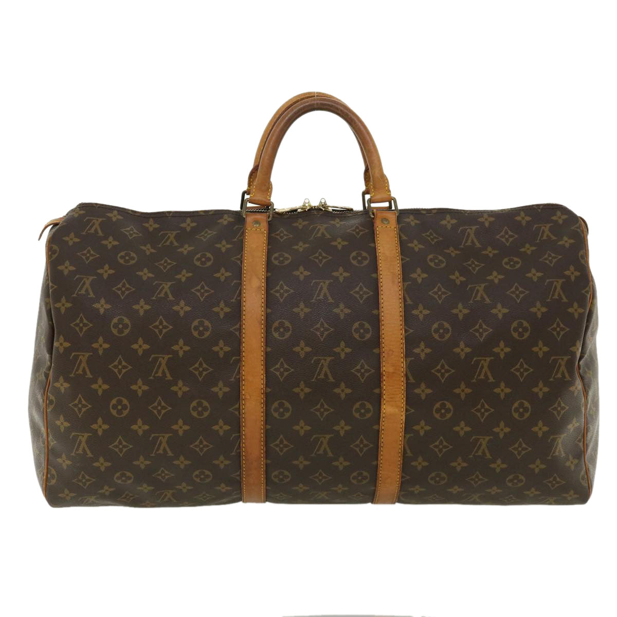 LOUIS VUITTON Monogram Keepall 55 Boston Bag M41424 LV th3135