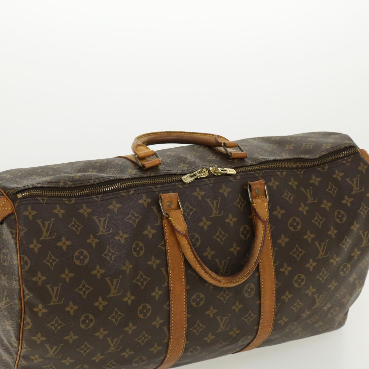 LOUIS VUITTON Monogram Keepall 55 Boston Bag M41424 LV th3135
