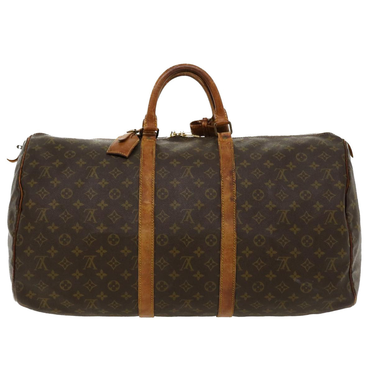 LOUIS VUITTON Monogram Keepall 55 Boston Bag M41424 LV th3275