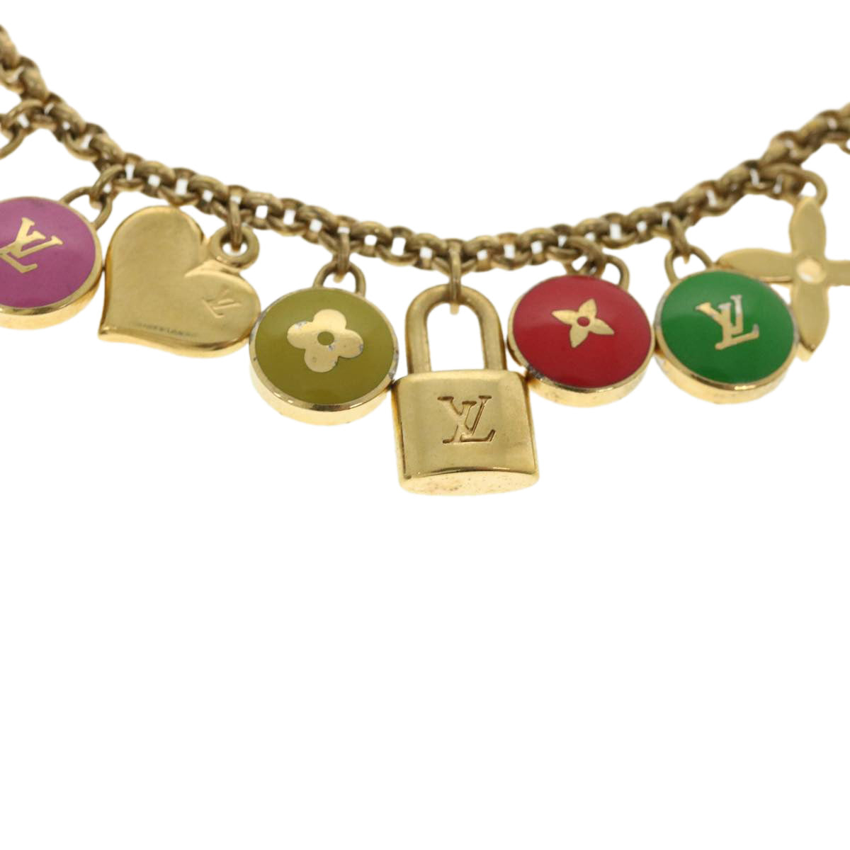 LOUIS VUITTON Porte Cles Chainne Pastilles Charm Multicolor M65380 th3346