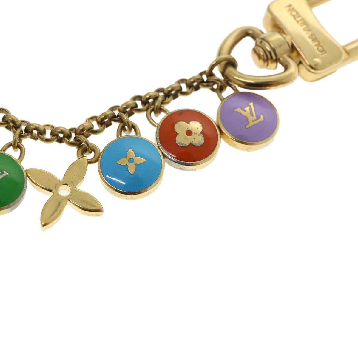 LOUIS VUITTON Porte Cles Chainne Pastilles Charm Multicolor M65380 th3346
