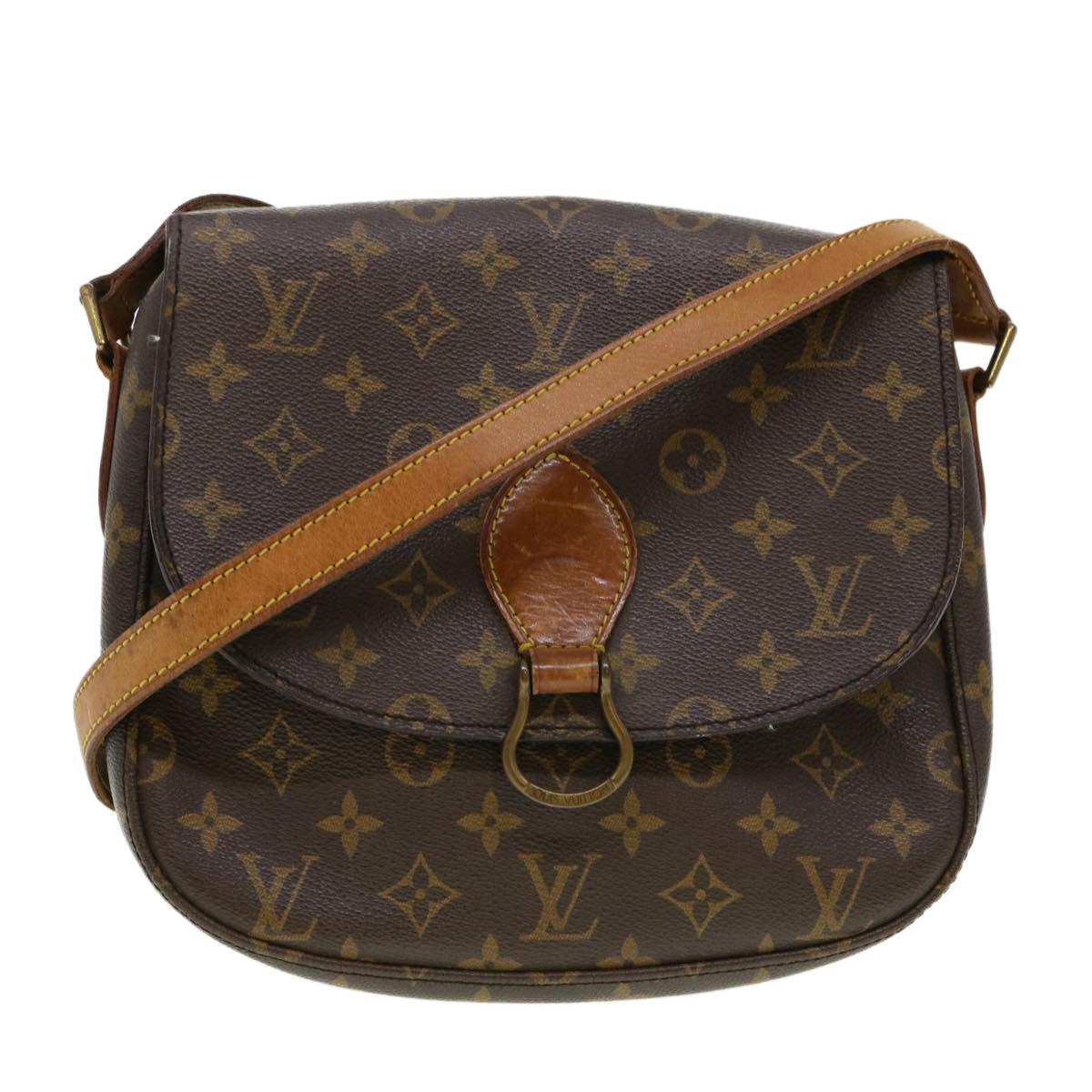 LOUIS VUITTON Monogram Saint Cloud GM Shoulder Bag M51242 LV th3446