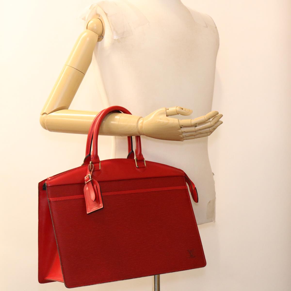 LOUIS VUITTON Epi Riviera Hand Bag Red M48187 LV th3452