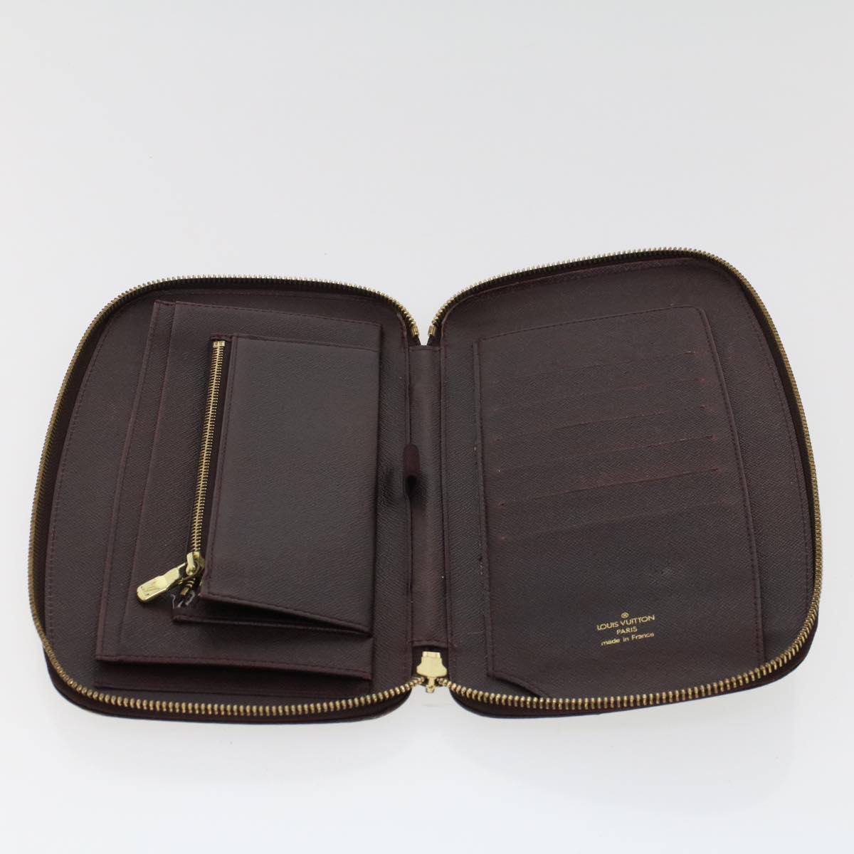 LOUIS VUITTON Taiga Organizer Atoll Travel Case Acajou M30656 LV th3690