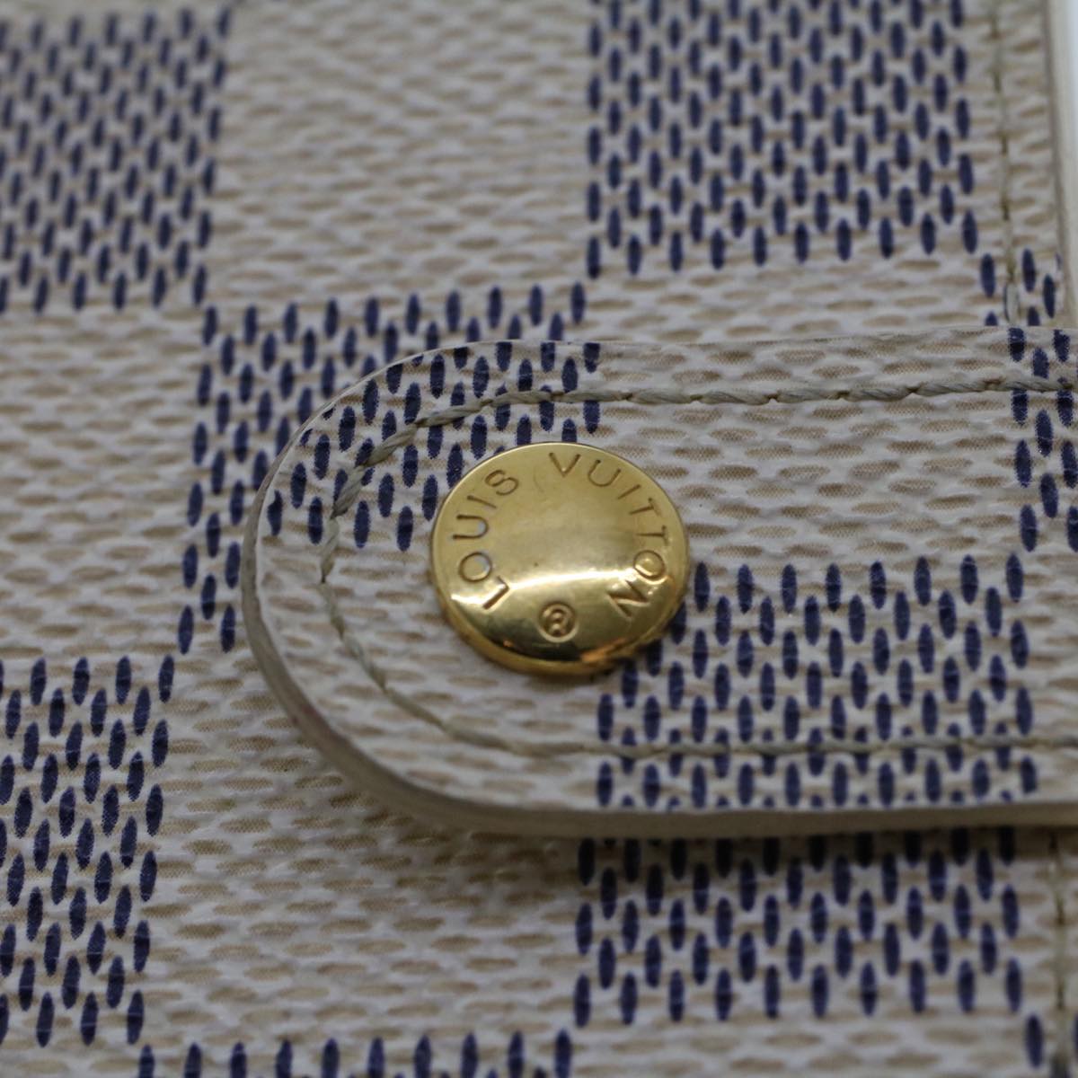 LOUIS VUITTON Damier Azur Agenda PM Day Planner Cover R20706 LV th3695