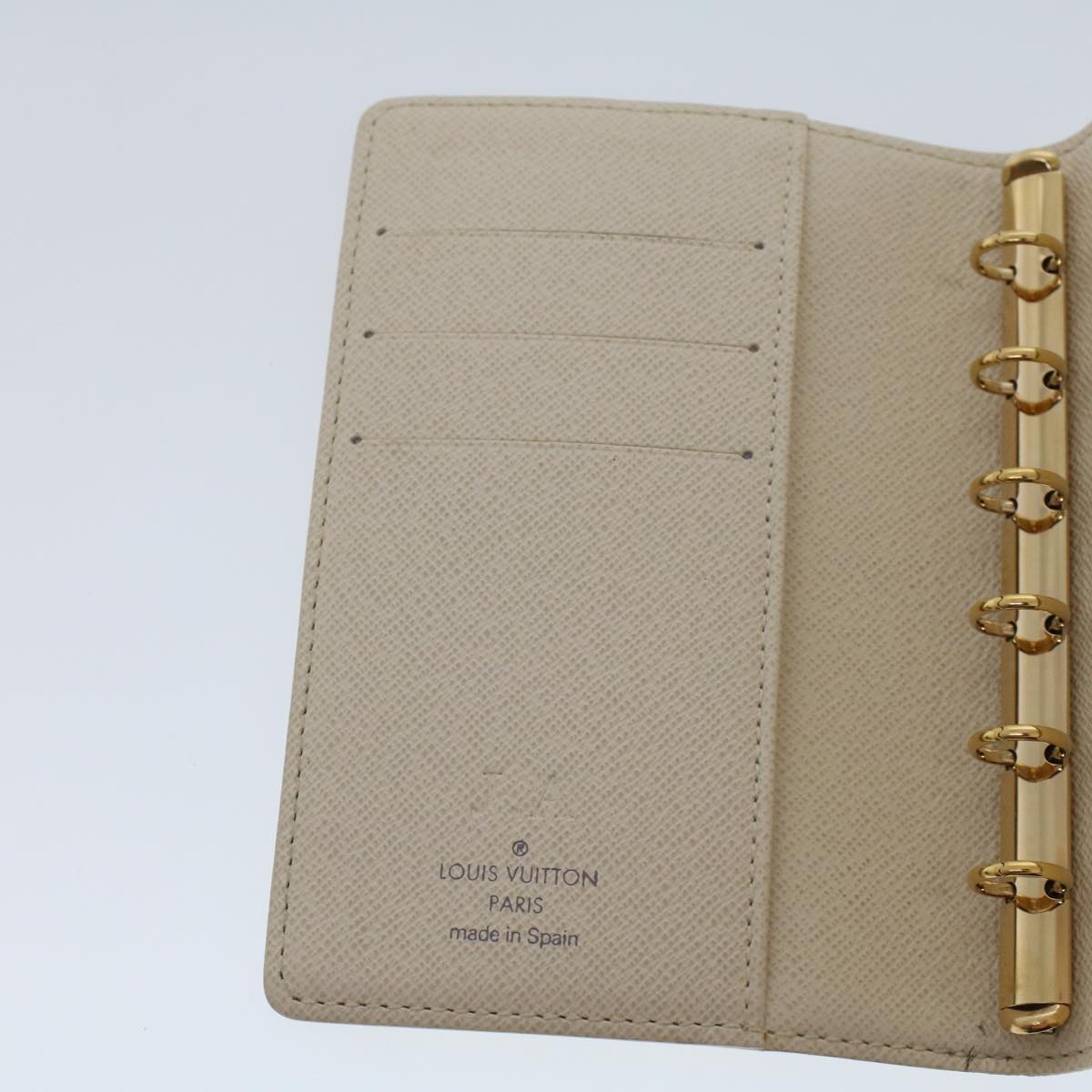 LOUIS VUITTON Damier Azur Agenda PM Day Planner Cover R20706 LV th3695