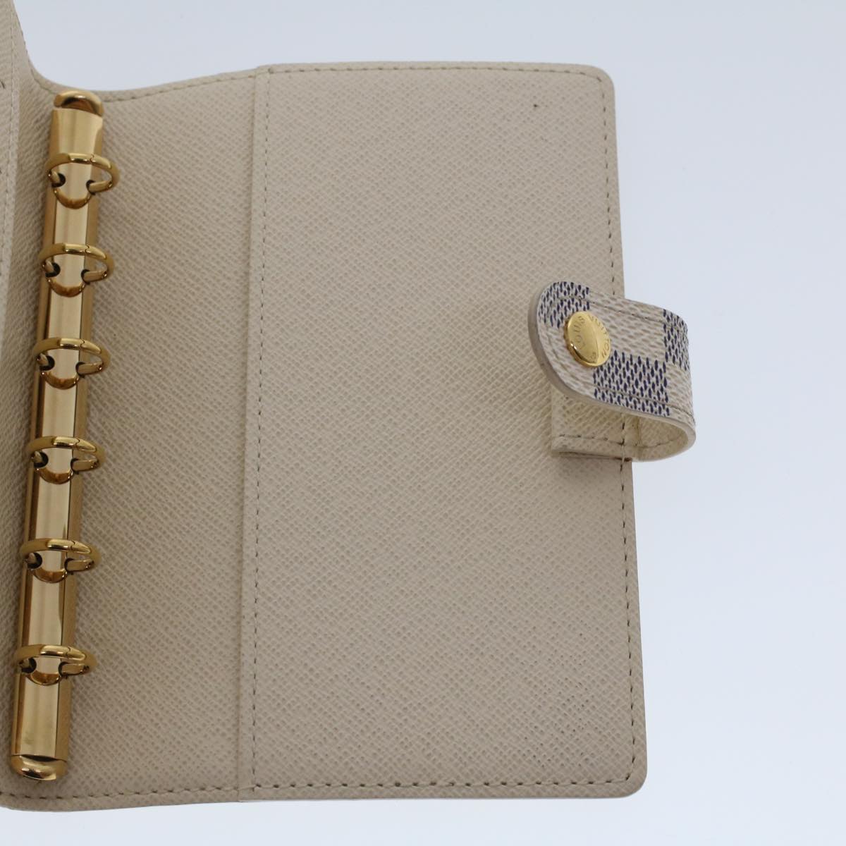 LOUIS VUITTON Damier Azur Agenda PM Day Planner Cover R20706 LV th3695