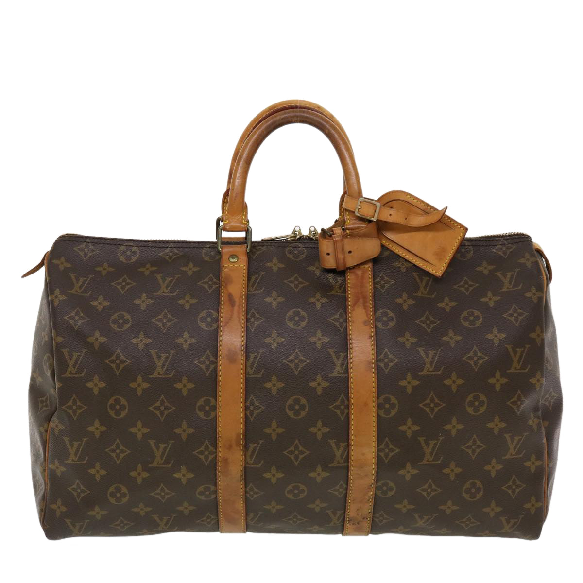 LOUIS VUITTON Monogram Keepall 45 Boston Bag M41428 LV th3699