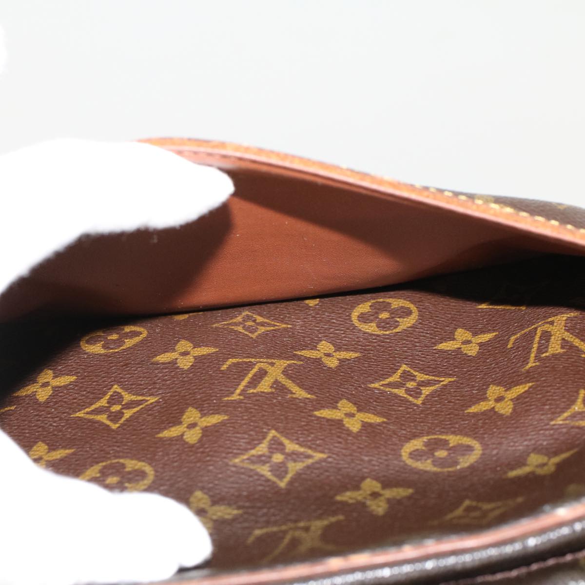 LOUIS VUITTON Monogram Compiegne 28 Clutch Bag M51845 LV th3706