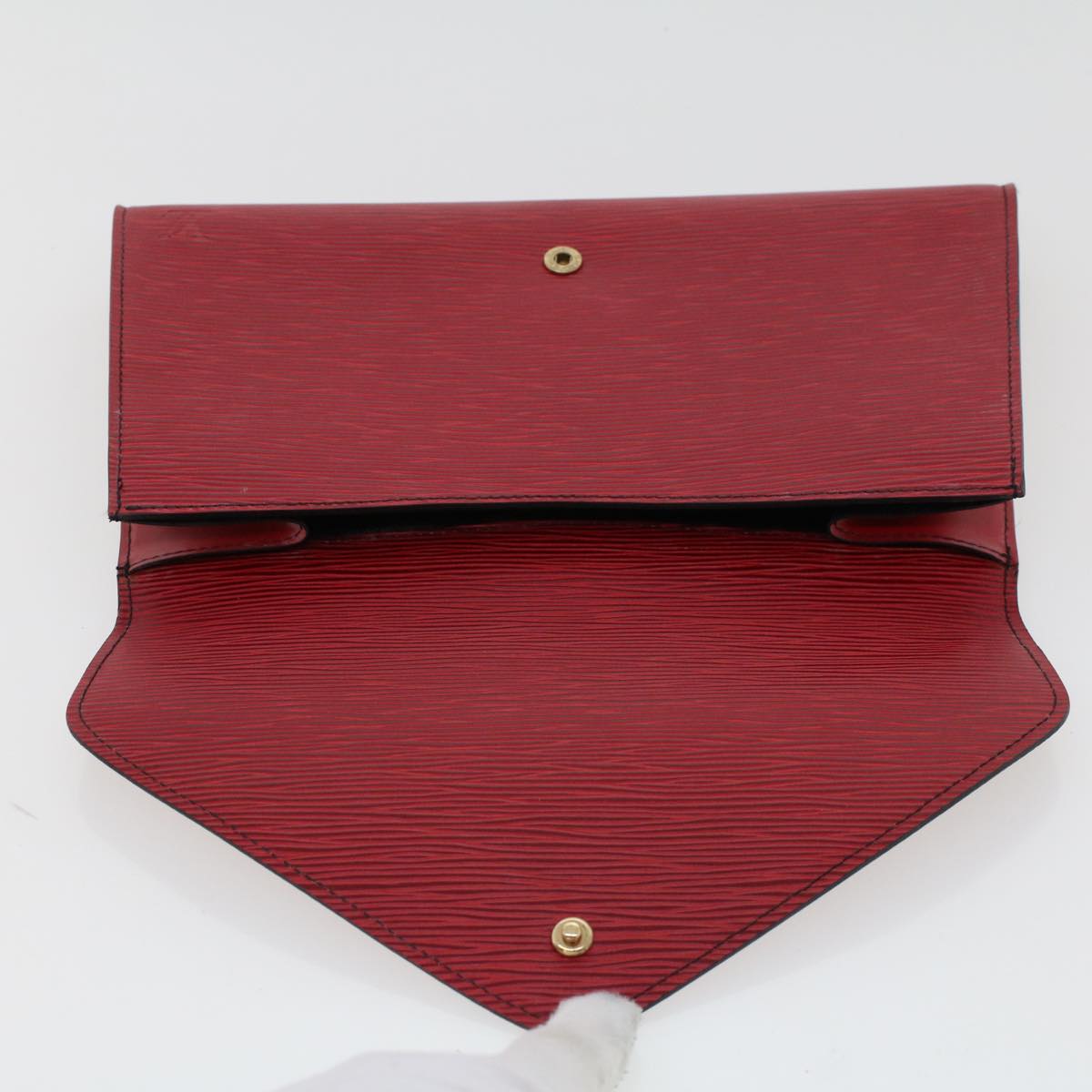 LOUIS VUITTON Epi Art Deco Clutch Bag Red M52637 LV th3723