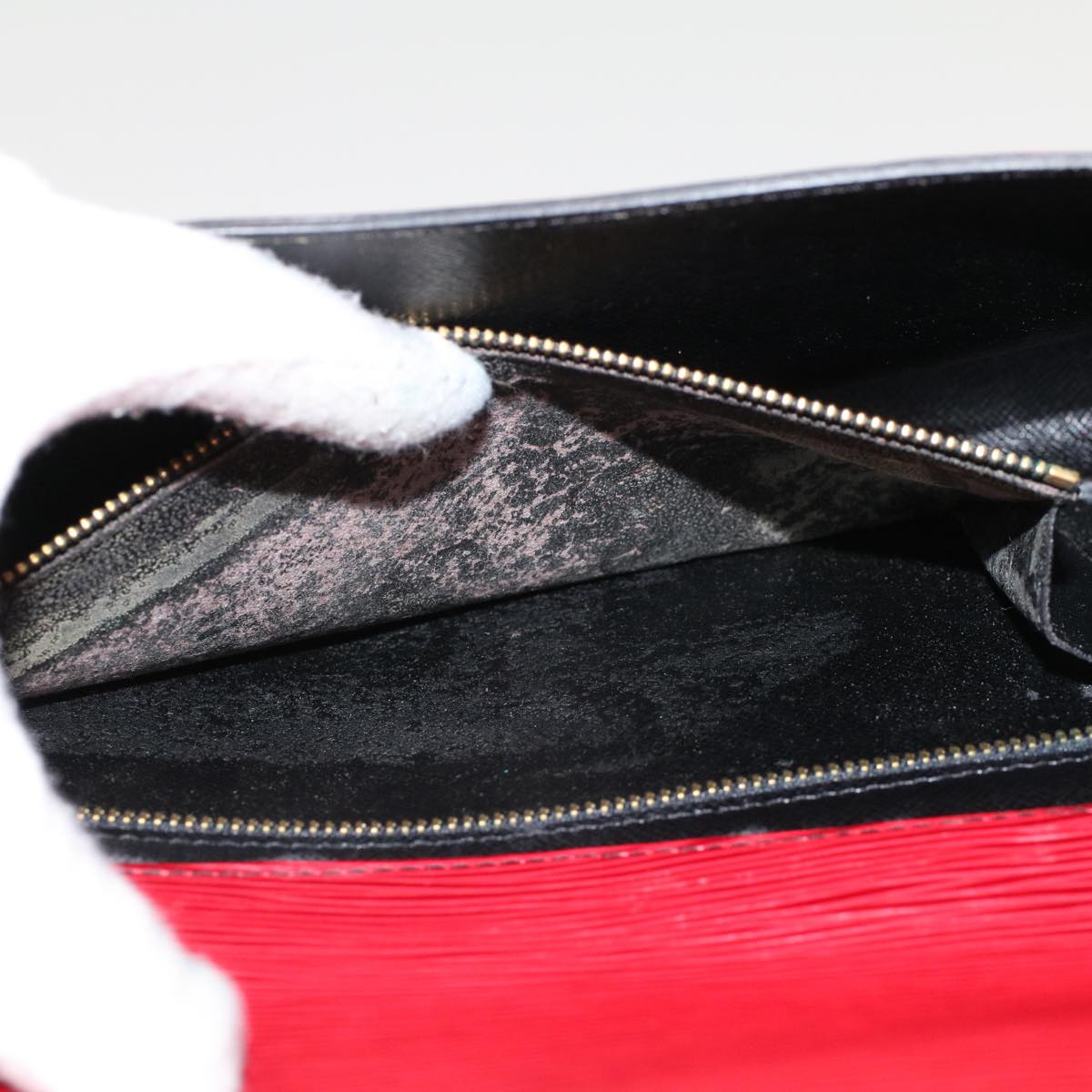 LOUIS VUITTON Epi Art Deco Clutch Bag Red M52637 LV th3723