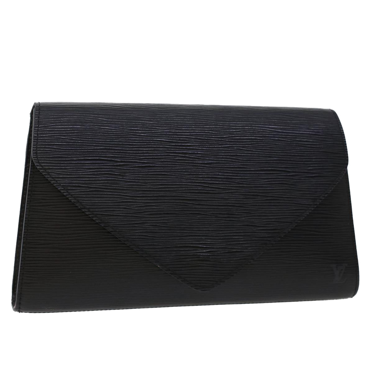 LOUIS VUITTON Epi Art Deco Clutch Bag Black M52632 LV th3725