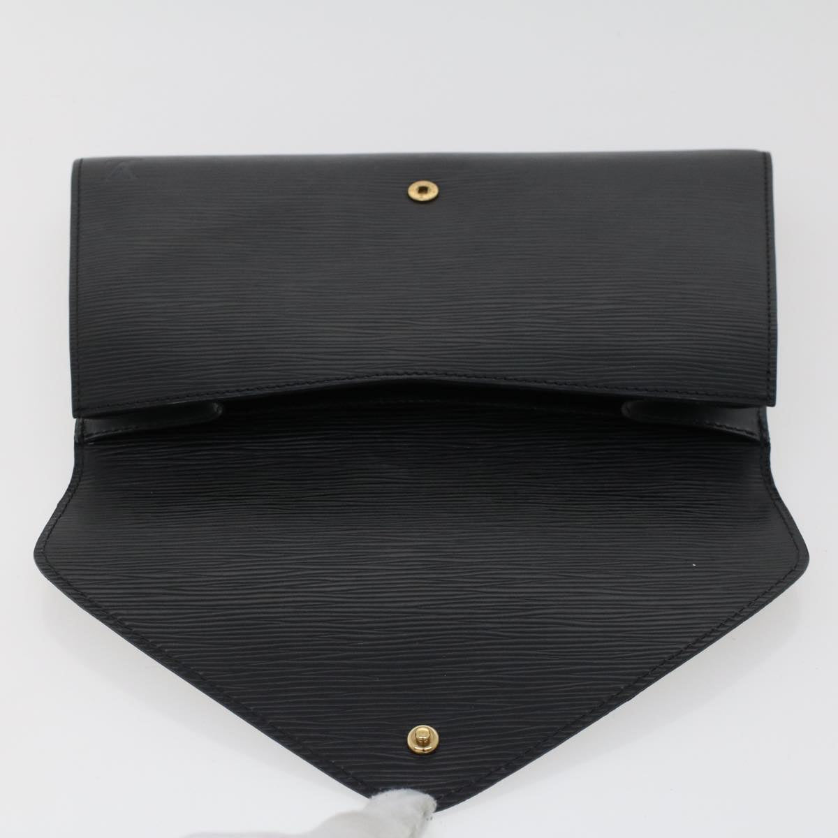 LOUIS VUITTON Epi Art Deco Clutch Bag Black M52632 LV th3725