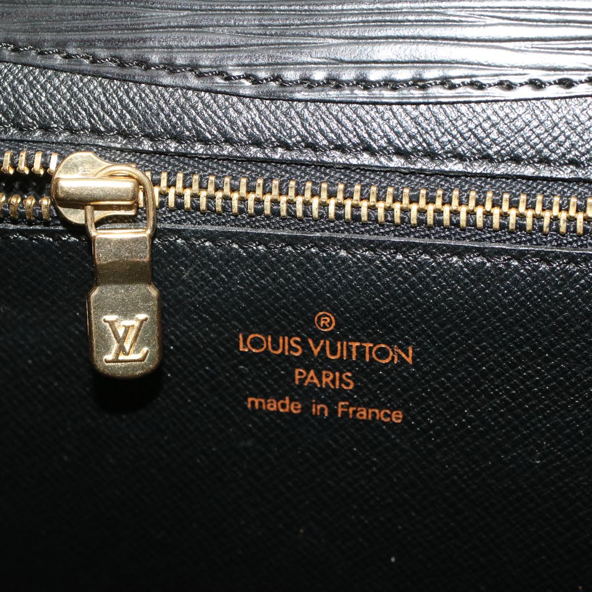 LOUIS VUITTON Epi Art Deco Clutch Bag Black M52632 LV th3725