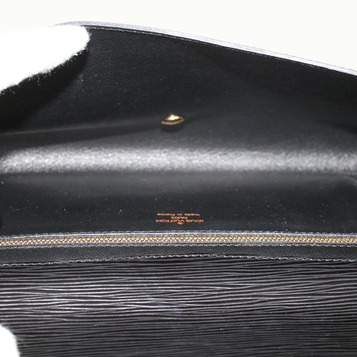 LOUIS VUITTON Epi Art Deco Clutch Bag Black M52632 LV th3725