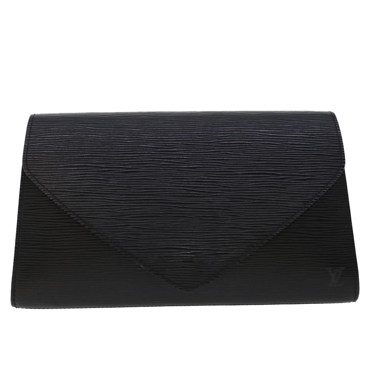 LOUIS VUITTON Epi Art Deco Clutch Bag Black M52632 LV th3725
