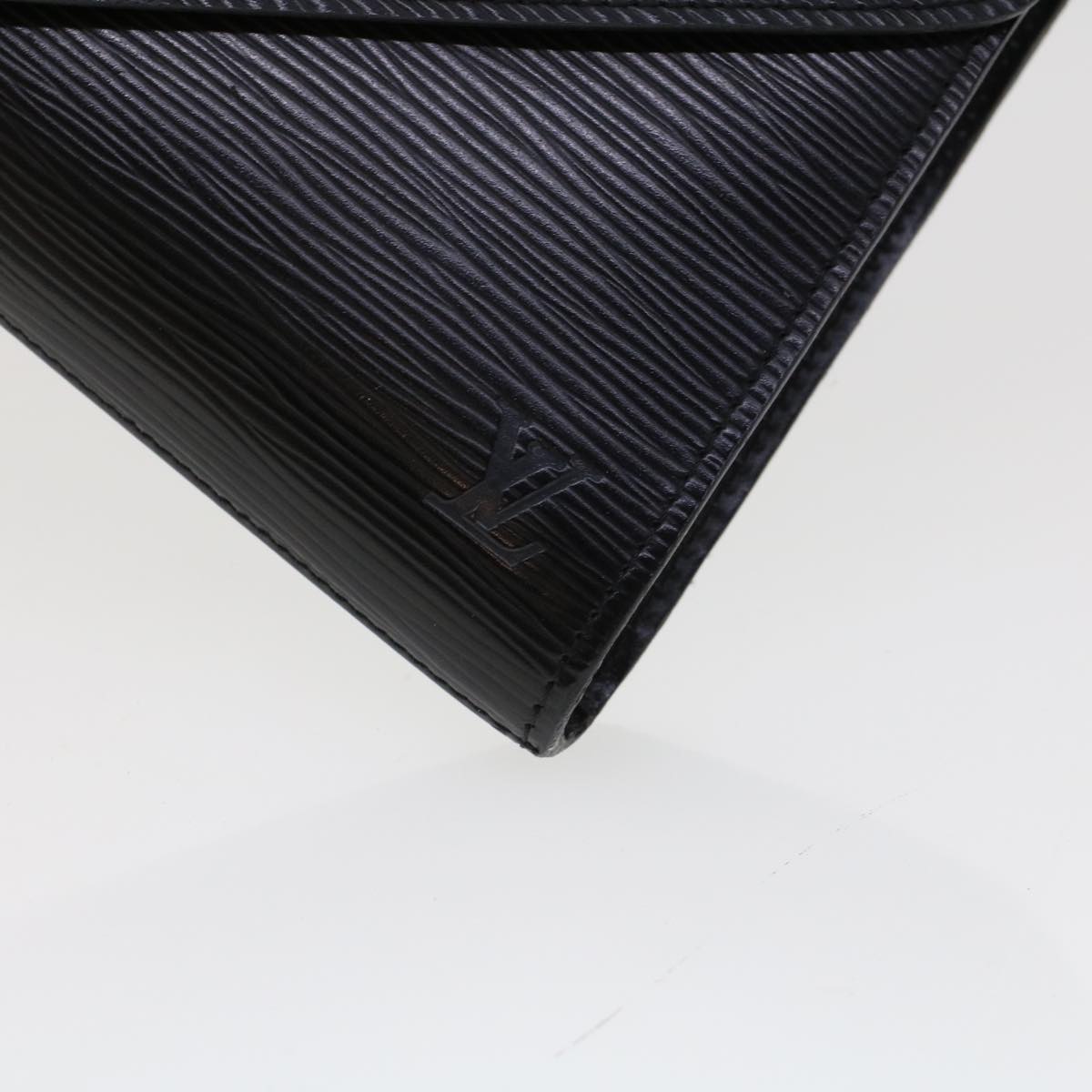 LOUIS VUITTON Epi Art Deco Clutch Bag Black M52632 LV th3725