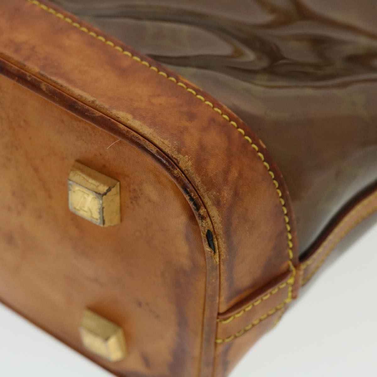 LOUIS VUITTON Monogram Vinyl Cabas Amble MM Tote Bag Brown M92501 LV th3735