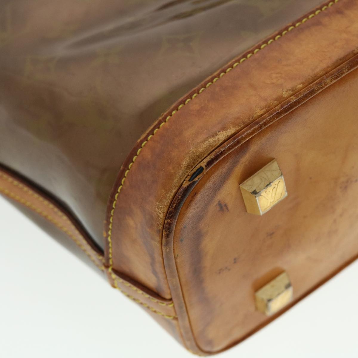 LOUIS VUITTON Monogram Vinyl Cabas Amble MM Tote Bag Brown M92501 LV th3735