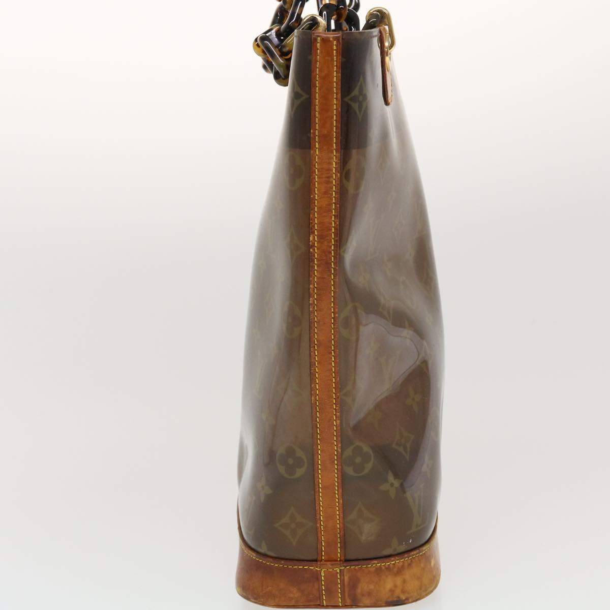 LOUIS VUITTON Monogram Vinyl Cabas Amble MM Tote Bag Brown M92501 LV th3735