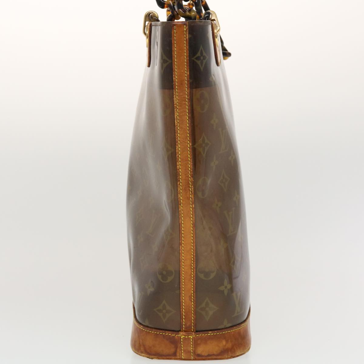 LOUIS VUITTON Monogram Vinyl Cabas Amble MM Tote Bag Brown M92501 LV th3735
