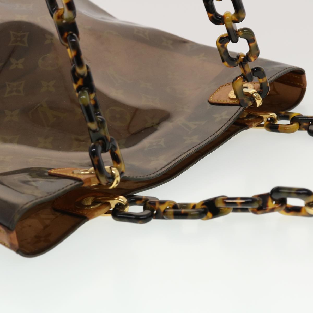 LOUIS VUITTON Monogram Vinyl Cabas Amble MM Tote Bag Brown M92501 LV th3735