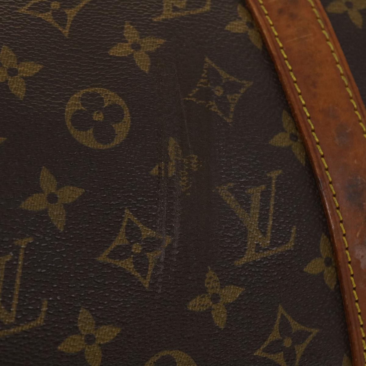 LOUIS VUITTON Monogram Sac Souple 45 Boston Bag M41624 LV th3736