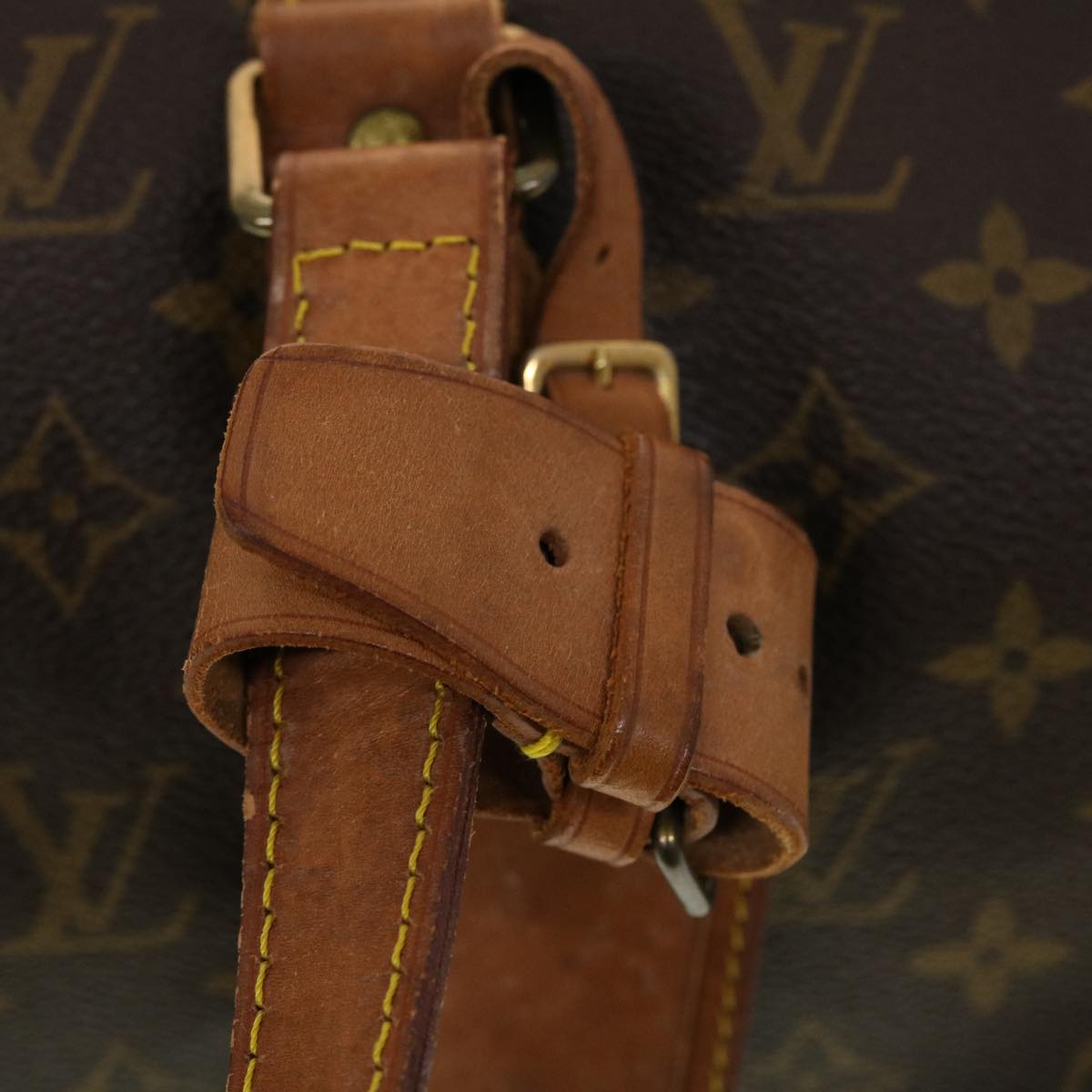 LOUIS VUITTON Monogram Sac Souple 45 Boston Bag M41624 LV th3736