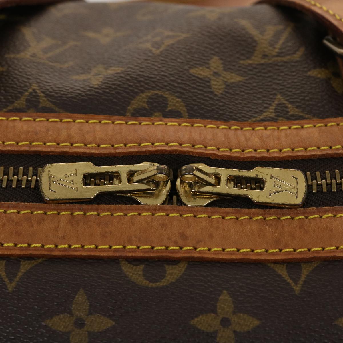 LOUIS VUITTON Monogram Sac Souple 45 Boston Bag M41624 LV th3736