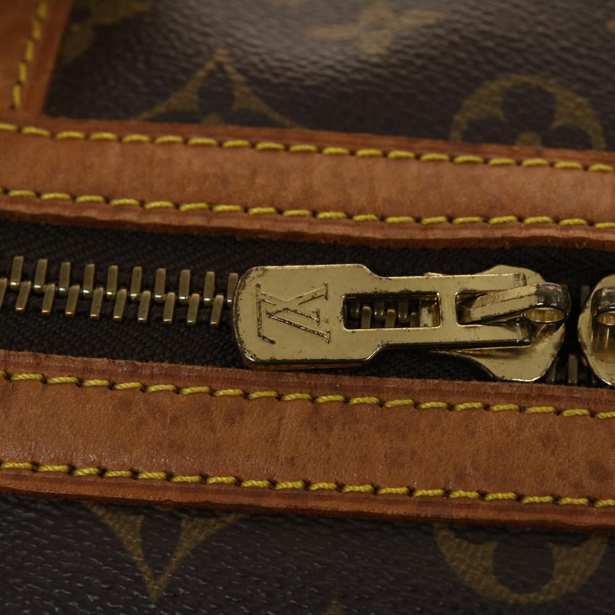 LOUIS VUITTON Monogram Sac Souple 45 Boston Bag M41624 LV th3736
