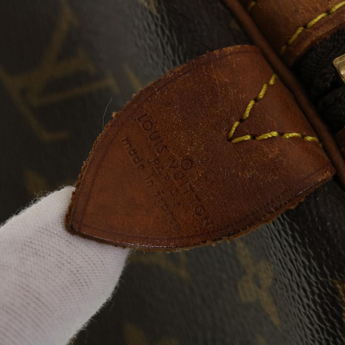 LOUIS VUITTON Monogram Sac Souple 45 Boston Bag M41624 LV th3736