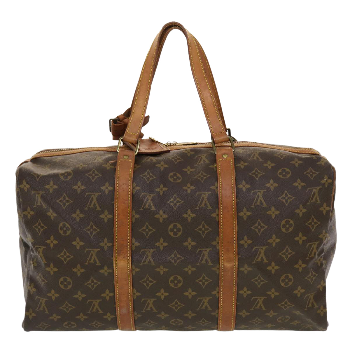 LOUIS VUITTON Monogram Sac Souple 45 Boston Bag M41624 LV th3736