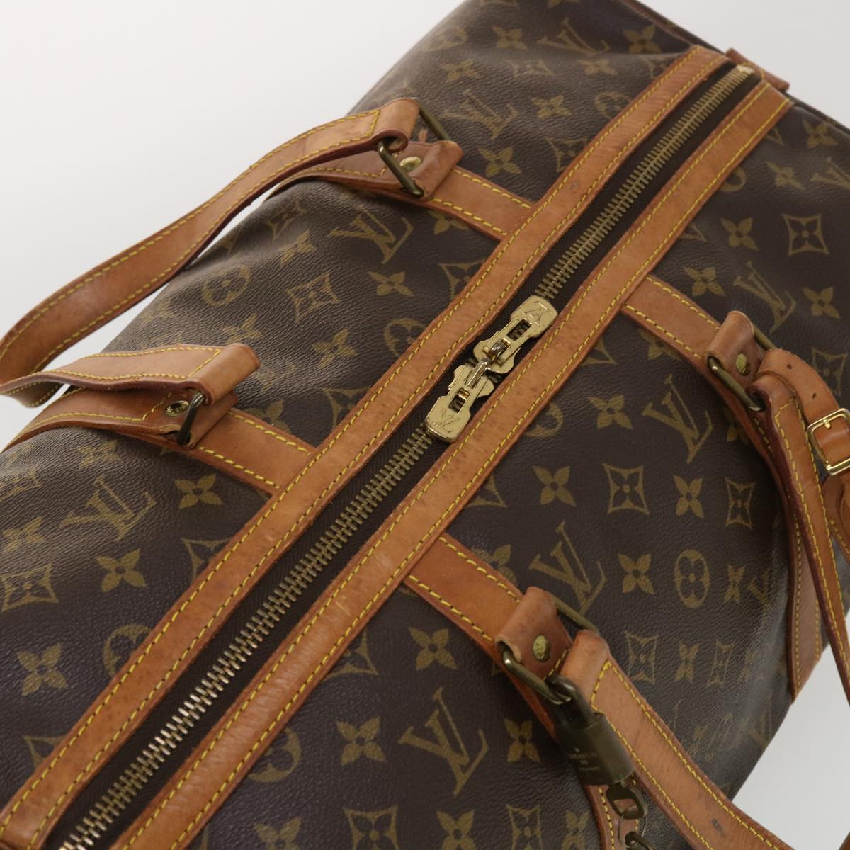 LOUIS VUITTON Monogram Sac Souple 45 Boston Bag M41624 LV th3736