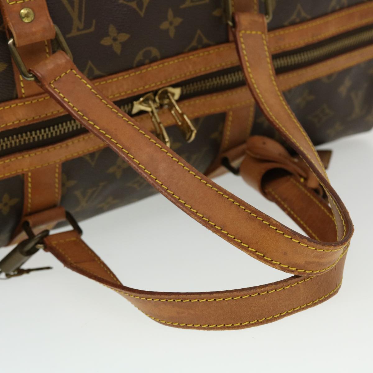 LOUIS VUITTON Monogram Sac Souple 45 Boston Bag M41624 LV th3736