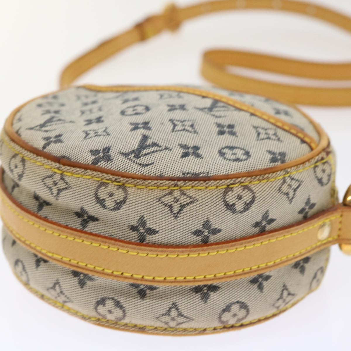 LOUIS VUITTON Monogram Mini Jeanne PM Shoulder Bag Blue M92001 LV th3755
