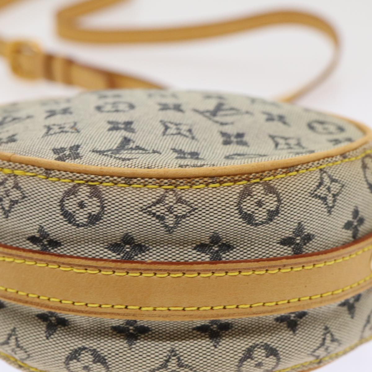 LOUIS VUITTON Monogram Mini Jeanne PM Shoulder Bag Blue M92001 LV th3755
