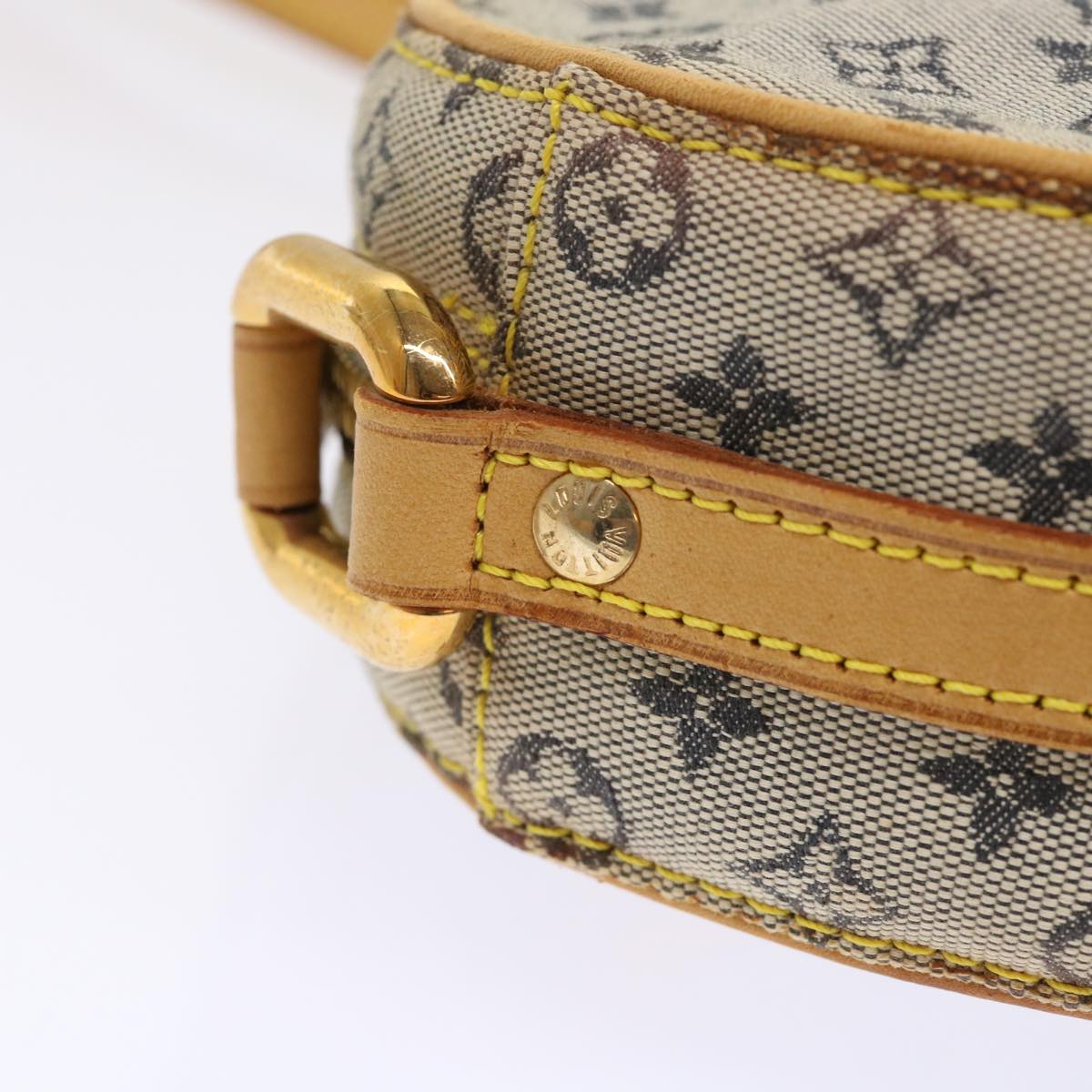 LOUIS VUITTON Monogram Mini Jeanne PM Shoulder Bag Blue M92001 LV th3755