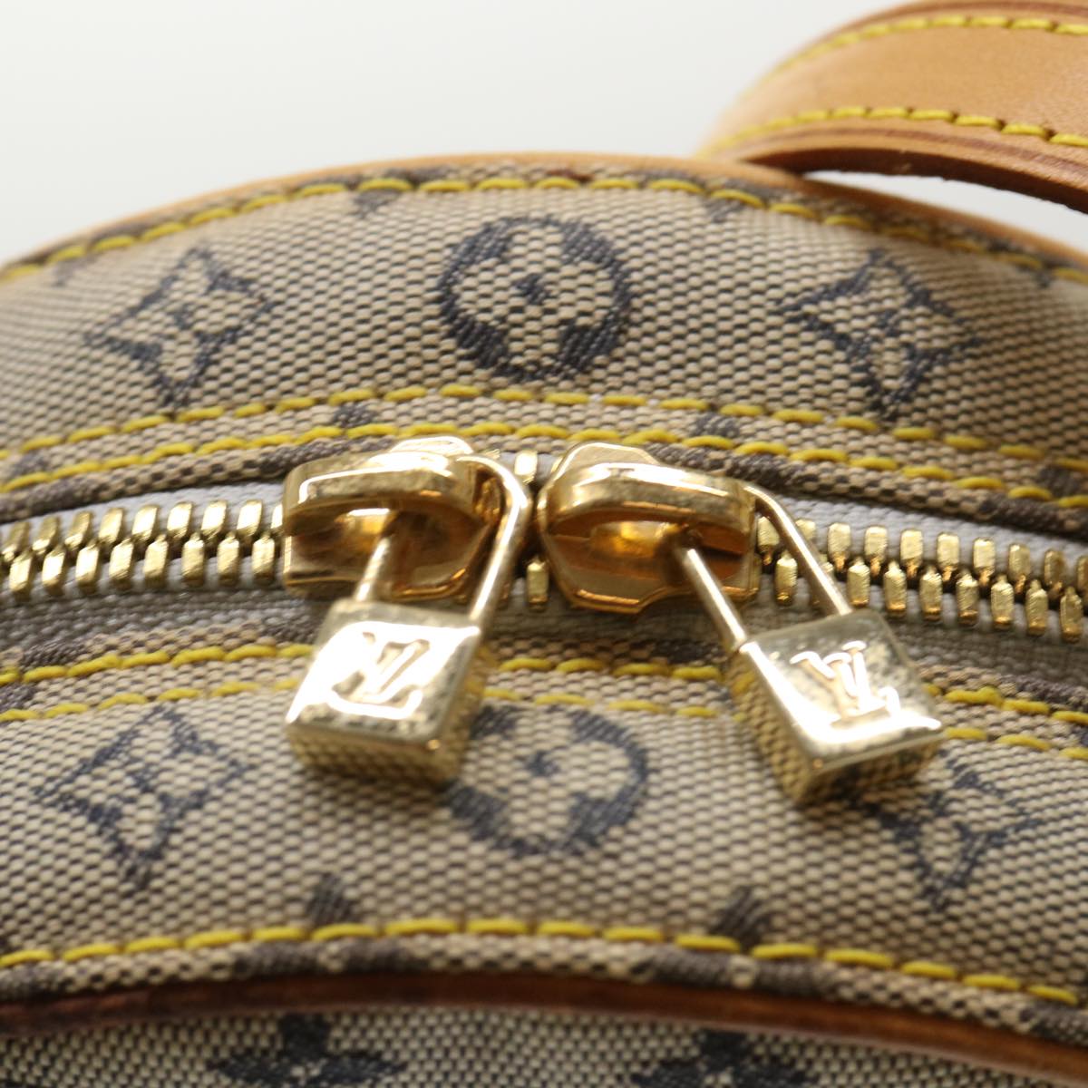 LOUIS VUITTON Monogram Mini Jeanne PM Shoulder Bag Blue M92001 LV th3755