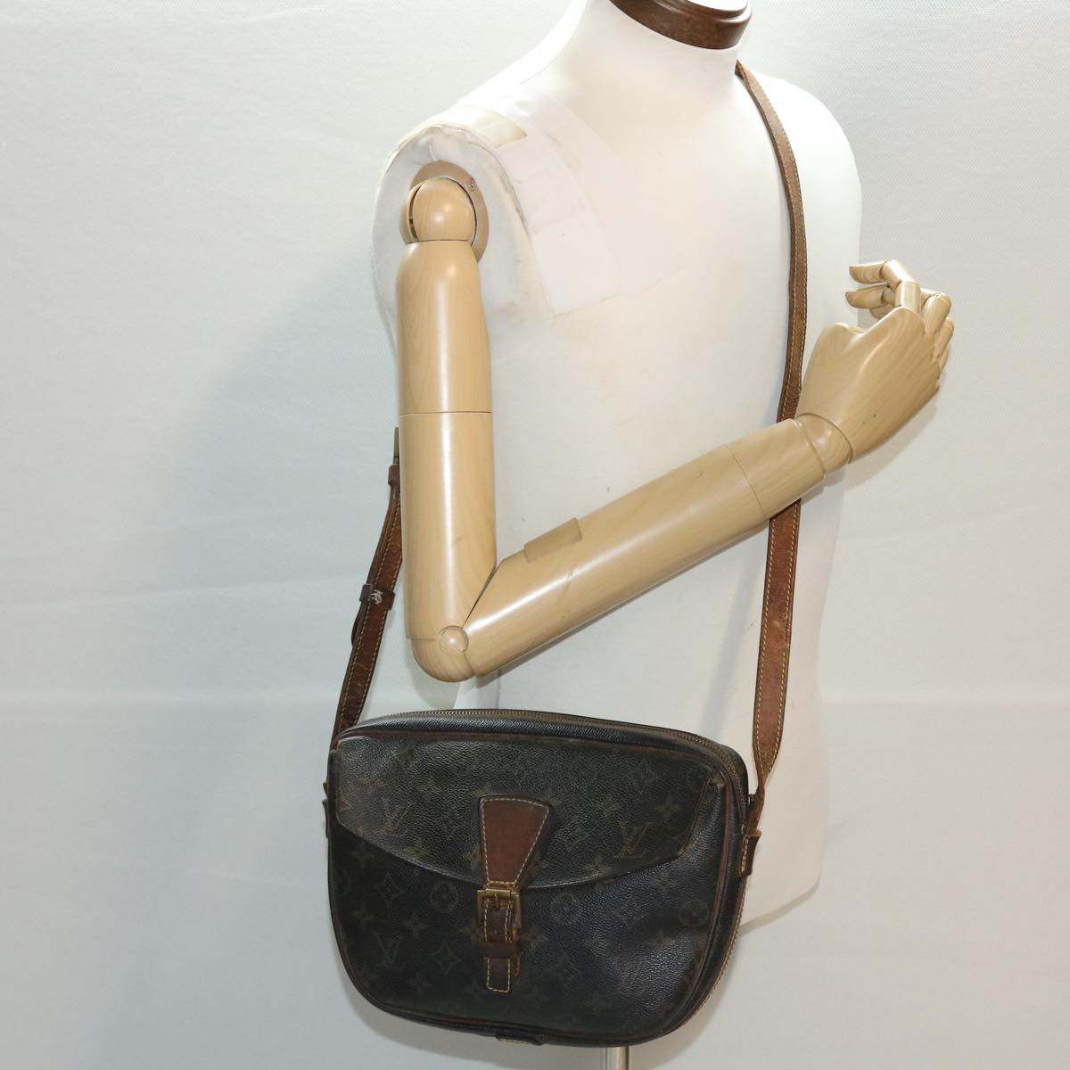 LOUIS VUITTON Monogram Jeune Fille MM Shoulder Bag M51226 LV th3758