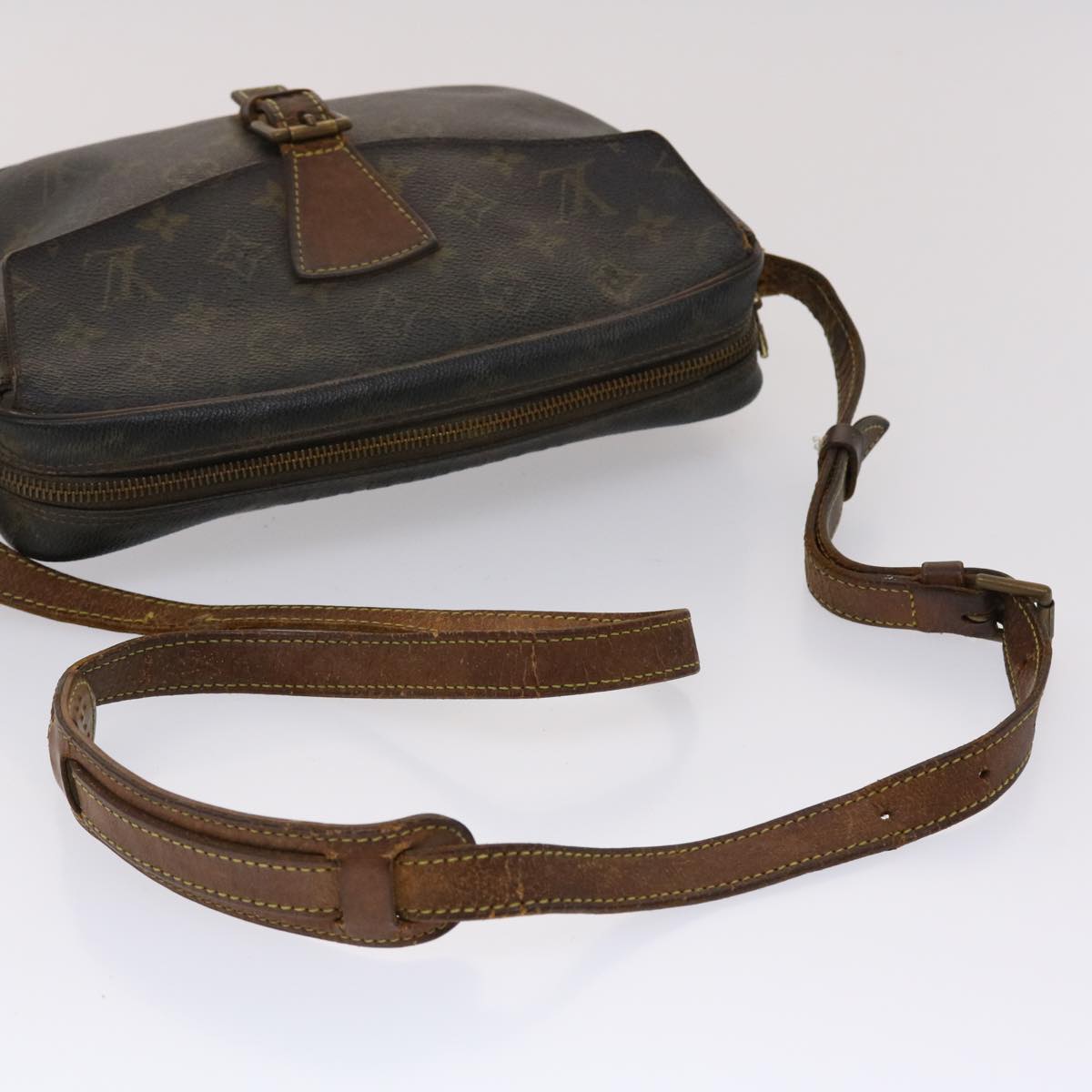 LOUIS VUITTON Monogram Jeune Fille MM Shoulder Bag M51226 LV th3758