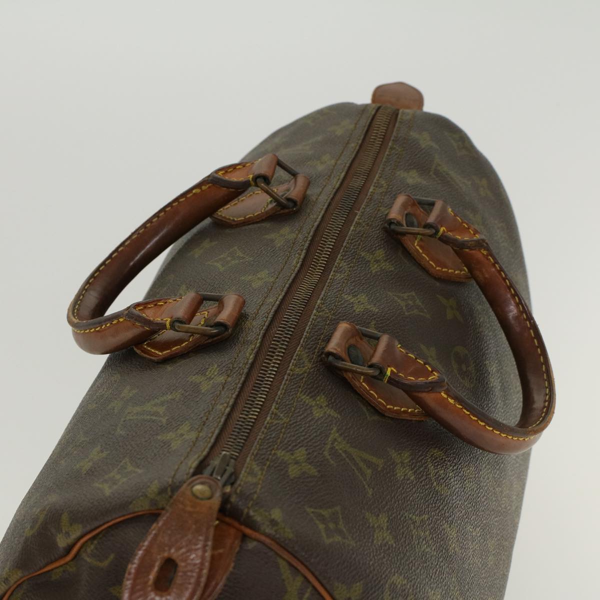 LOUIS VUITTON Monogram Speedy 35 Hand Bag Vintage M41524 LV th3760