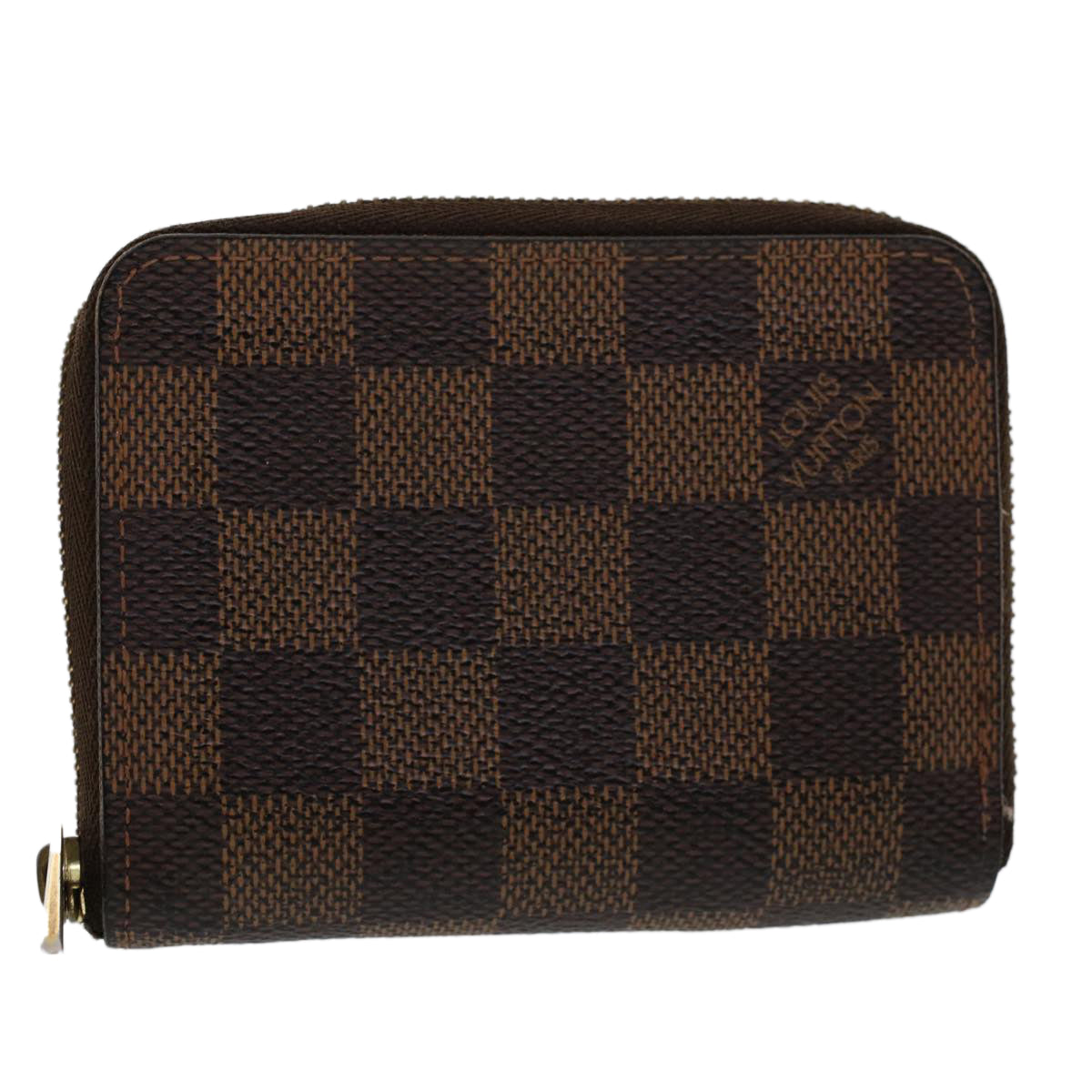 LOUIS VUITTON Damier Ebene Zippy Coin Purse N63070 LV th3761