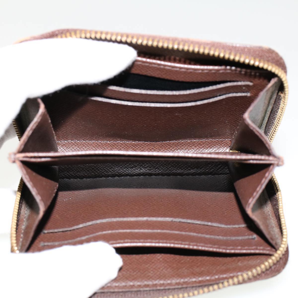 LOUIS VUITTON Damier Ebene Zippy Coin Purse N63070 LV th3761