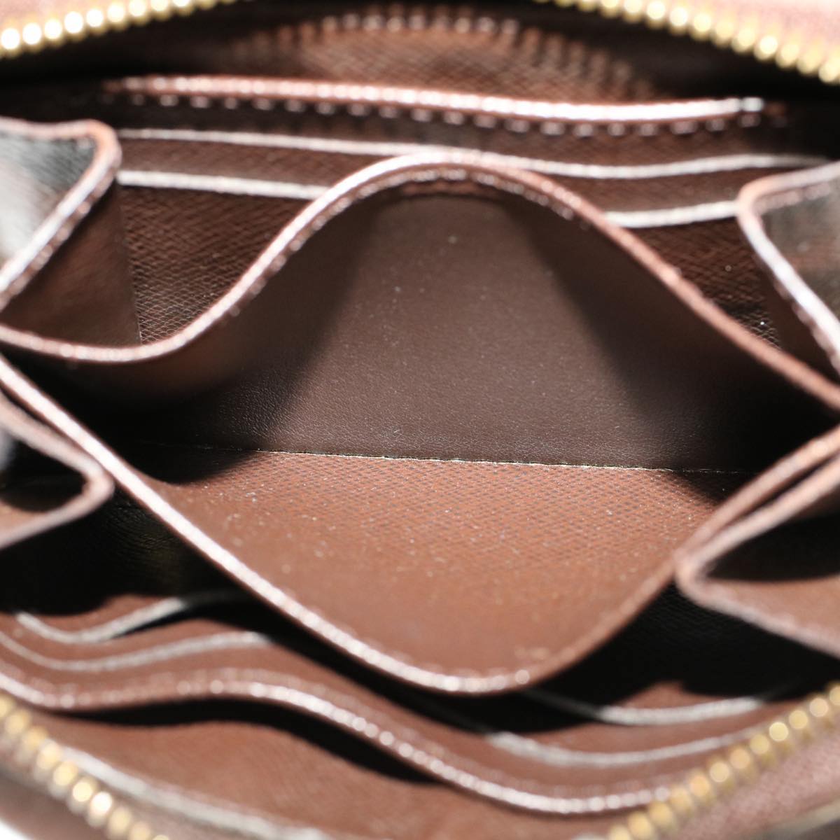 LOUIS VUITTON Damier Ebene Zippy Coin Purse N63070 LV th3761