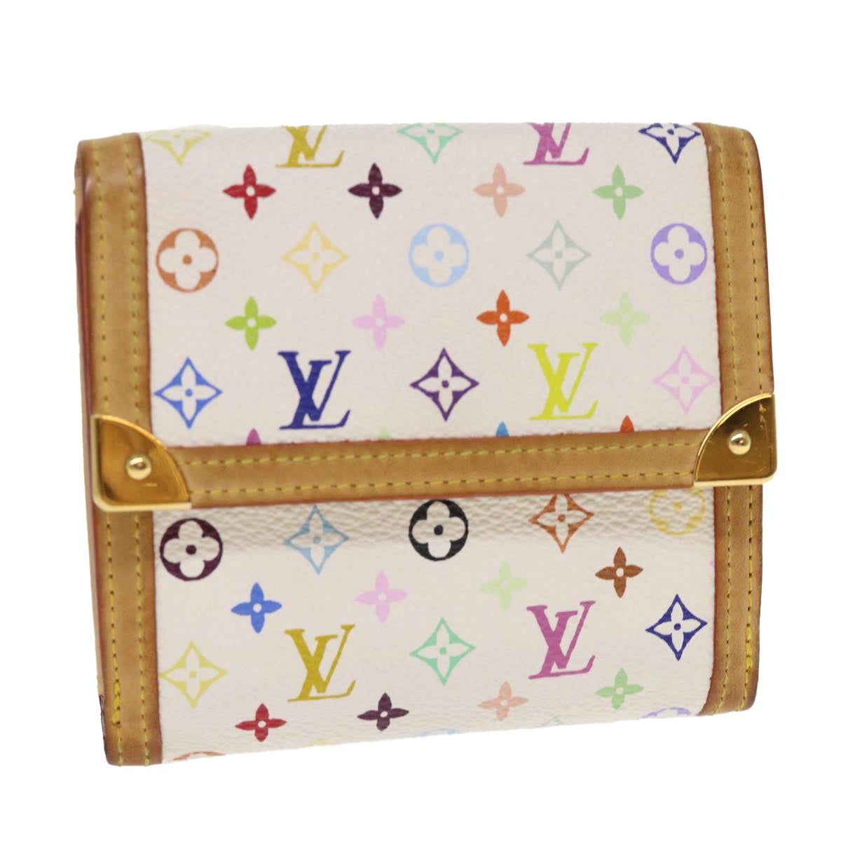 LOUIS VUITTON Multicolor Porte Monnaie Billets Cartes Credit M92983 th3763