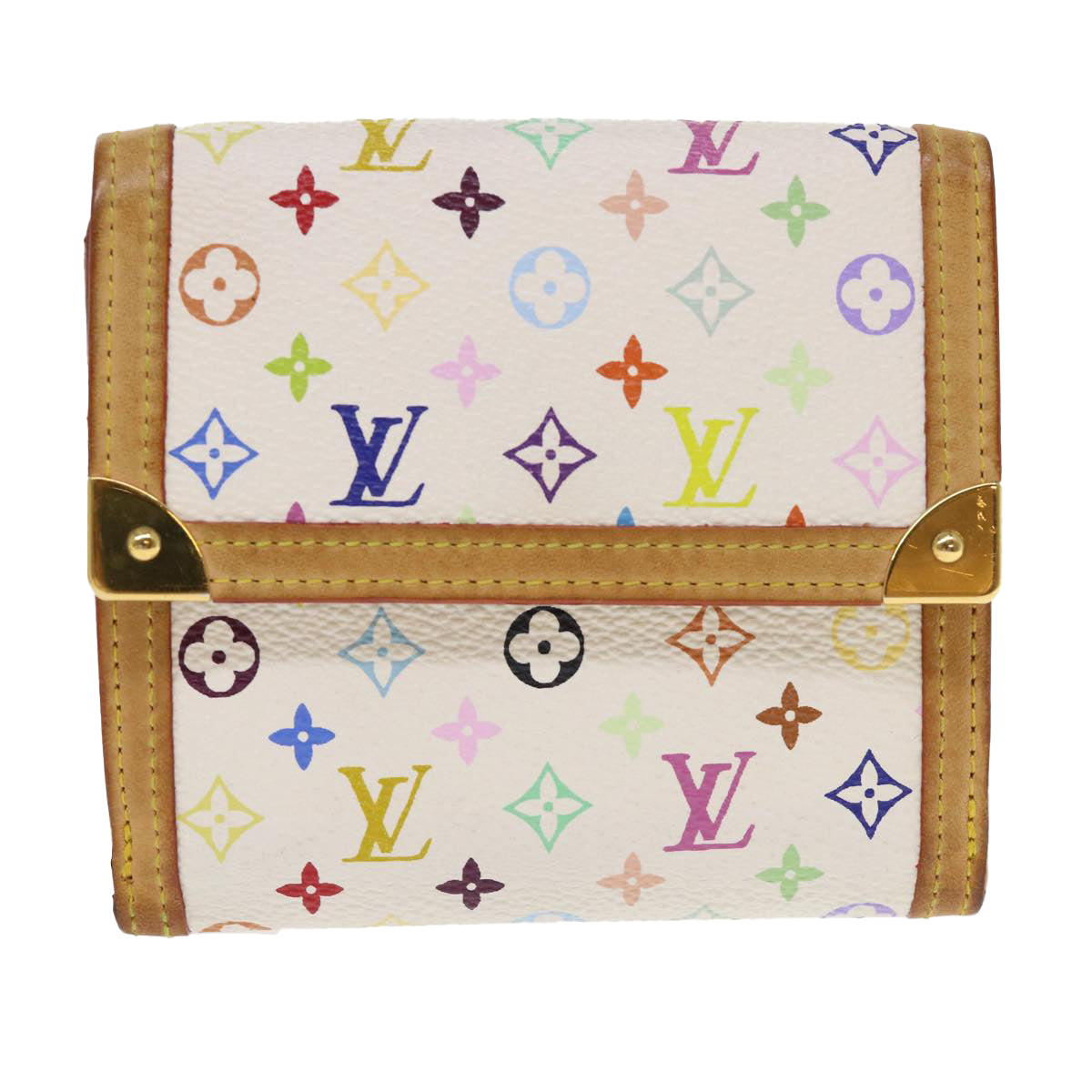 LOUIS VUITTON Multicolor Porte Monnaie Billets Cartes Credit M92983 th3763