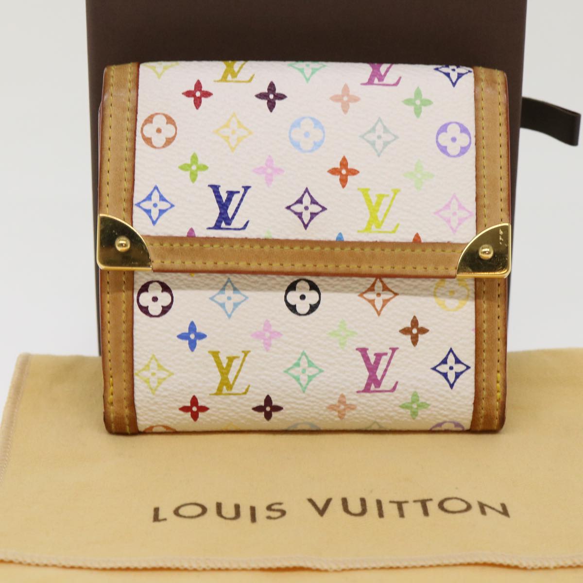 LOUIS VUITTON Multicolor Porte Monnaie Billets Cartes Credit M92983 th3763