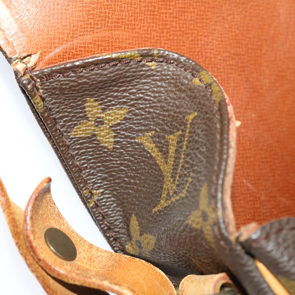 LOUIS VUITTON Monogram Cartouchiere MM Shoulder Bag M51253 LV th3764