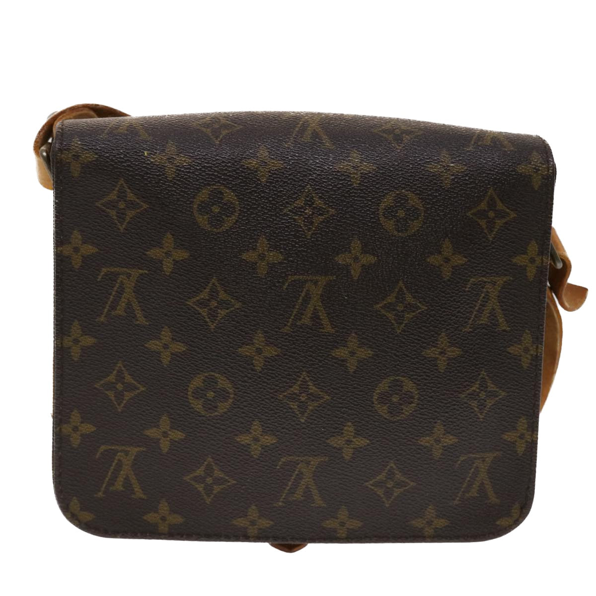 LOUIS VUITTON Monogram Cartouchiere MM Shoulder Bag M51253 LV th3764