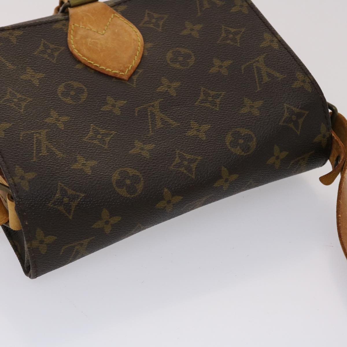 LOUIS VUITTON Monogram Cartouchiere MM Shoulder Bag M51253 LV th3764